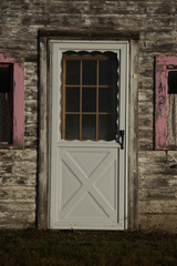 White Door and Pink Window