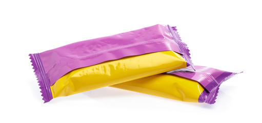 snack crisp packet isolated on white background