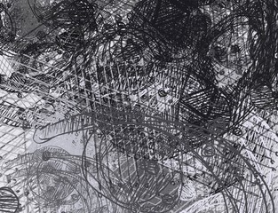 Fototapeta premium Contemporary art. Hand made art. Colorful texture. Modern artwork. Brushstrokes. Artistic background image. Abstract painting on canvas. Charcoal.