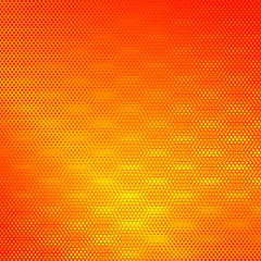 Abstract Orange Cellular Pattern. Colorful Distortion of Structural Texture. Vector Illustration