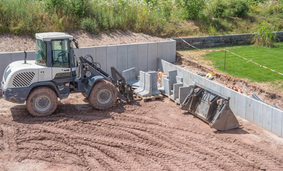 Gartenbau mit Grundstücksbegrenzung
