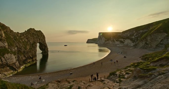 Jurassic Coast Walk Sunset Durdle Door