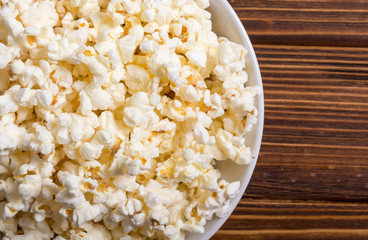 Popcorn snack in bowl