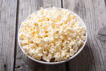 Popcorn snack in bowl