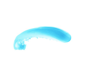 Splash of liquid in motion isolated