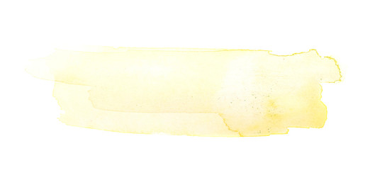 Watercolor brush stroke isolated