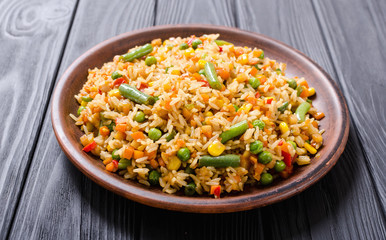 Risotto with vegetables