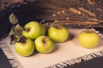 Apples on the table