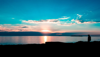 Sunset in Colonia del Sacramento, Uruguay