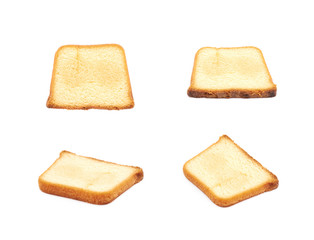 Moist butter cake isolated