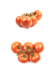 Ripe red tomato isolated