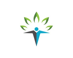 Healthy Life people Logo