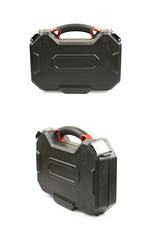 Black tool box case isolated