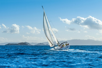 Naklejka premium Bodrum, Turkey, 20 October 2010: Bodrum Cup, Sailboats