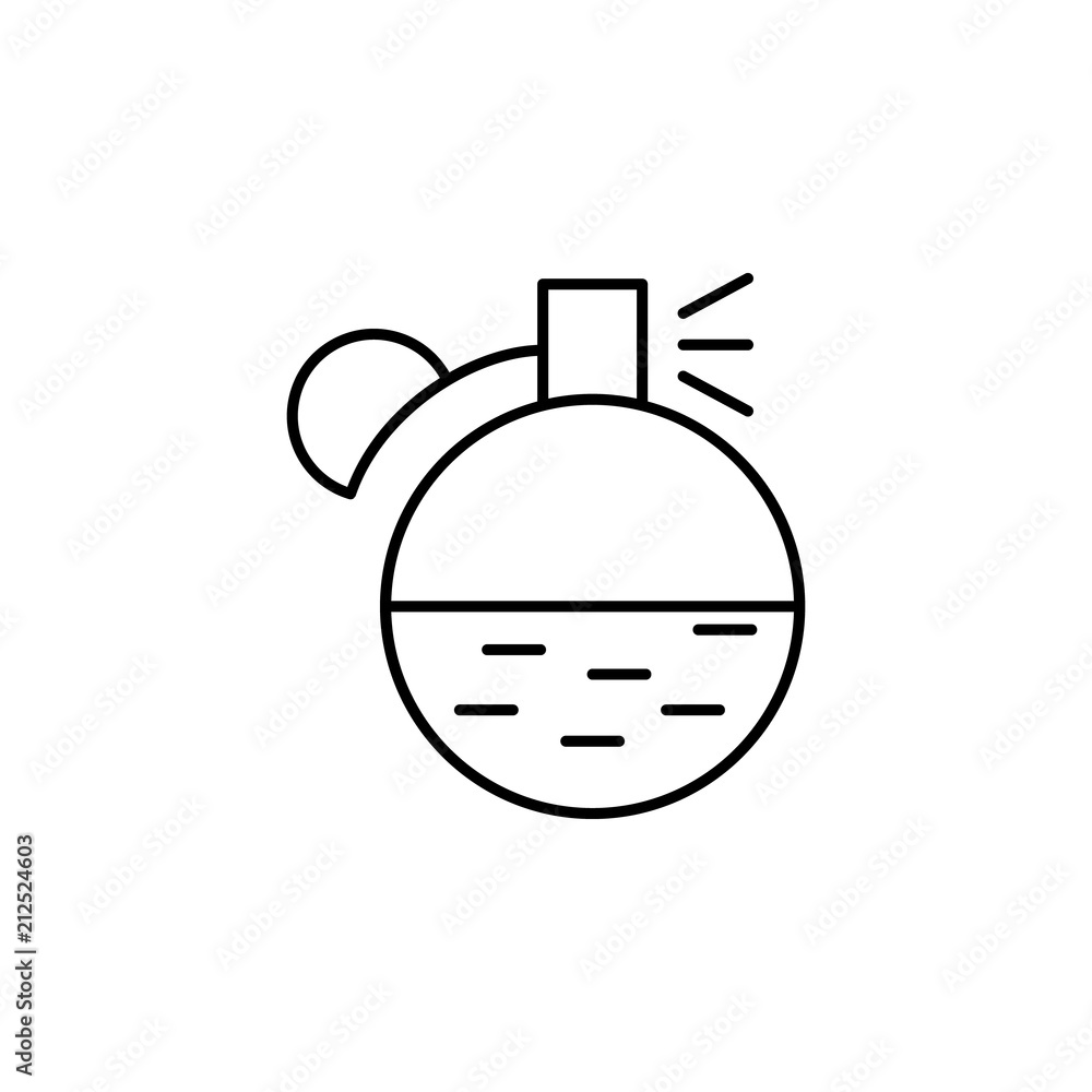 Poster spirits icon. element of make up and cosmetics icon for mobile concept and web apps. outline dusk st