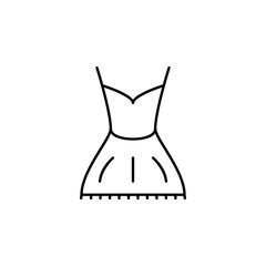 dress icon. Element of make up and cosmetics icon for mobile concept and web apps. Outline dusk style dress icon can be used for web and mobile