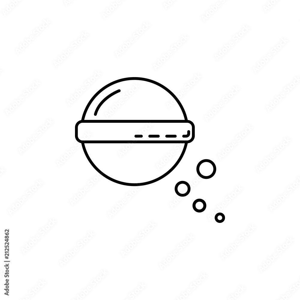Poster soap icon. Element of make up and cosmetics icon for mobile concept and web apps. Outline dusk style soap icon can be used for web and mobile