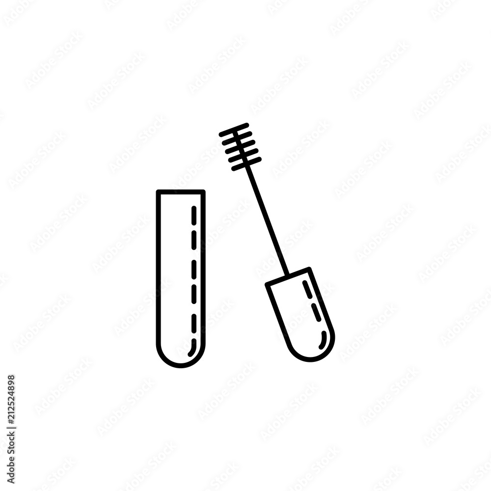 Poster carcass for eyelashes icon. element of make up and cosmetics icon for mobile concept and web apps. o