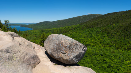 Bubble Rock in Acadia National Park 