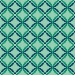 Fototapeta premium Seamless leaf pattern vector.