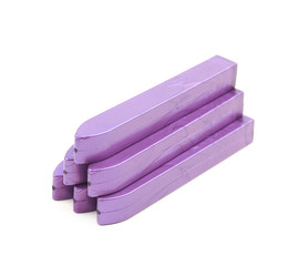 Sticks of sealing wax isolated