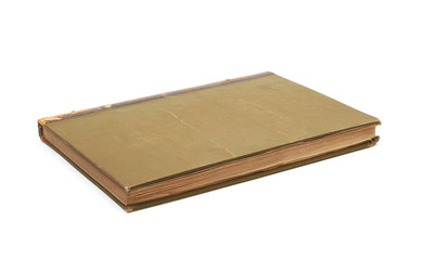 Old vintage book isolated