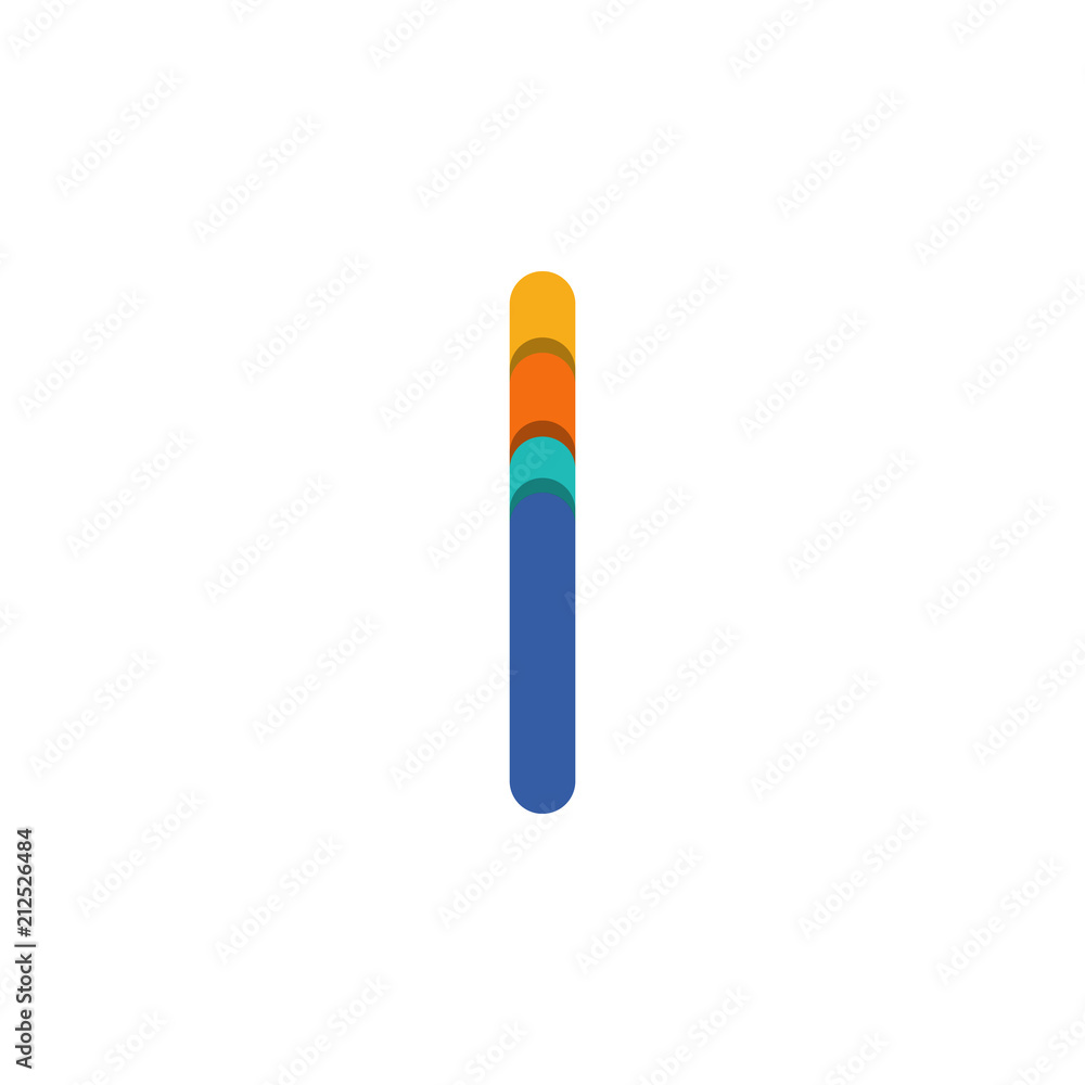 Poster colored infographic column chart illustration. element of business chart for mobile concept and web 