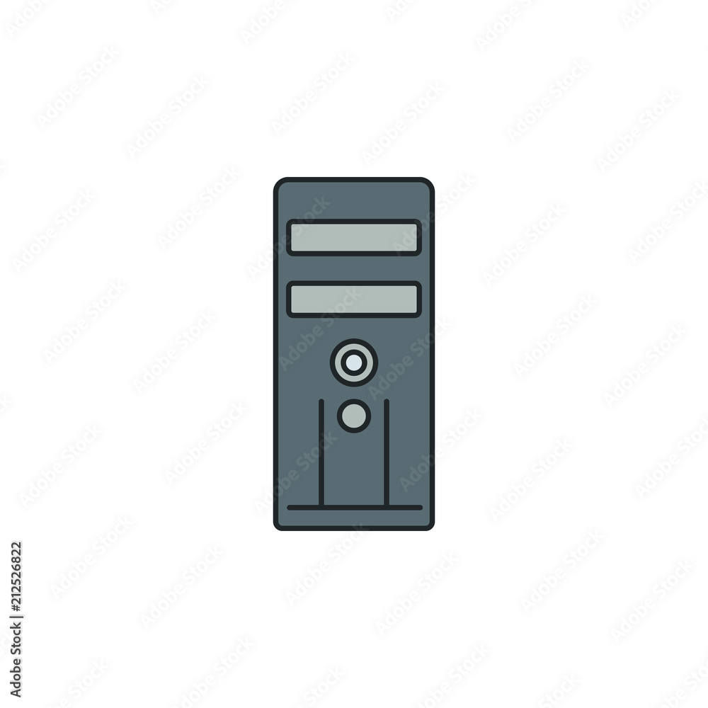 Poster computer keys icon. Element of technology icon for mobile concept and web apps. Field outline computer keys icon can be used for web and mobile. Premium icon