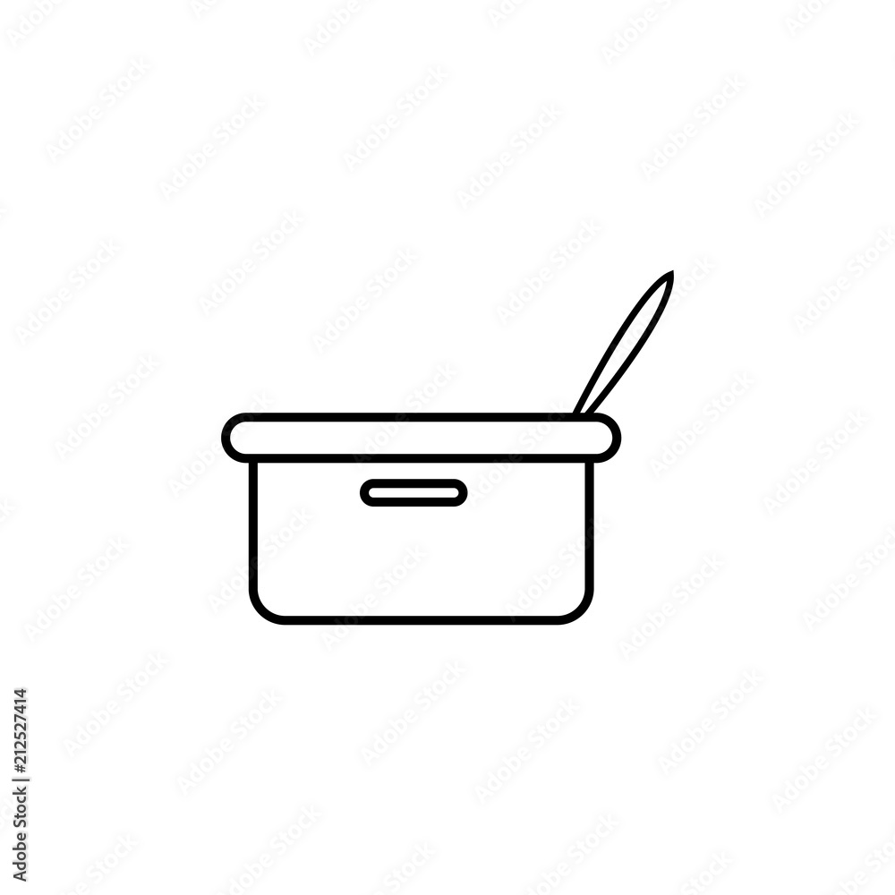 Poster pan icon. element of kitchen appliances icon for mobile concept and web apps. thin line pan icon can