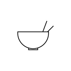 a bowl icon. Element of kitchen appliances icon for mobile concept and web apps. Thin line a bowl icon can be used for web and mobile. Premium icon