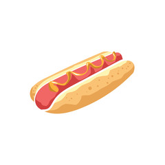 Hot Dog Vector Illustration