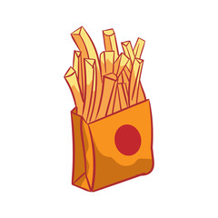 French Fries Vector Illustration