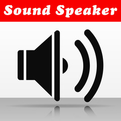 sound speaker vector icon design