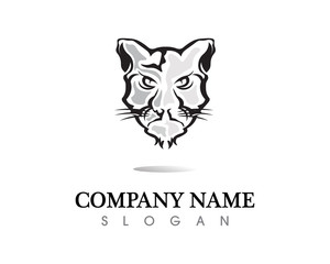 Fototapeta na wymiar Tiger logo template vector icon design