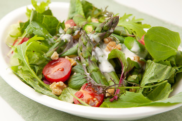 アスパラのグリーンサラダ