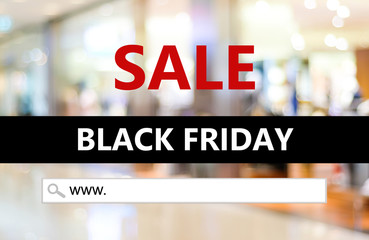 Black friday sale online shopping banner background, web banner, shopping on line promotion, digital marketing, business and technology