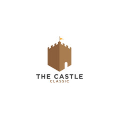 Castle logo design template