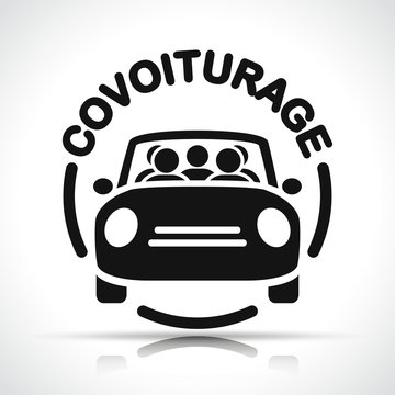 French translation for carpooling icon