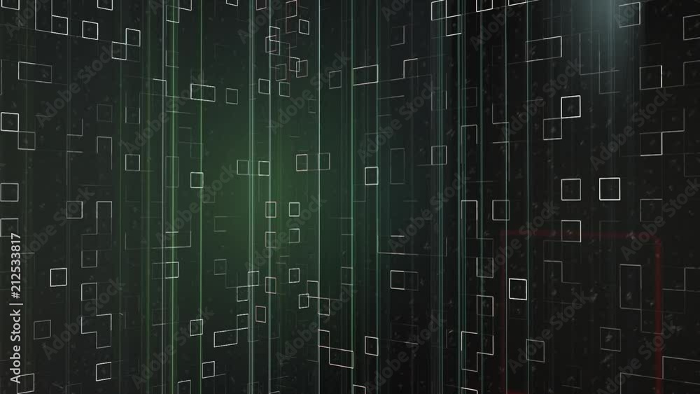 Poster abstract matrix cyberspace grid animation in futuristic fantasy path