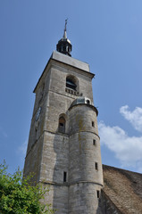 Fototapeta na wymiar Eglise Saint-Laurent d'Ornans, commune du Doubs, France, 
