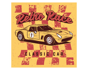 retro race classic car old school vintage image