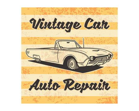 grunge vintage car auto repair classic retro image