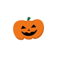 Halloween pumpkin head illustration