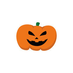 Halloween pumpkin head illustration