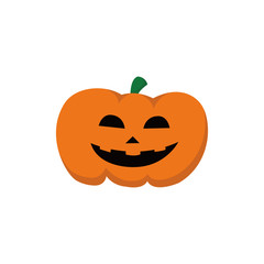 Halloween pumpkin head illustration