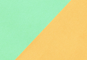 Green and orange papers in geometic layout