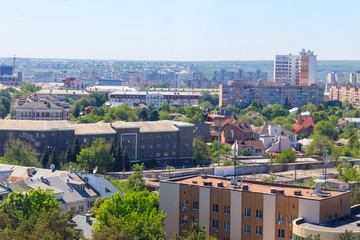 Fototapeta premium Aerial view on the Kharkiv city in Ukraine