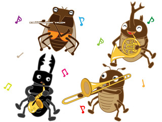 昆虫たちのコンサート。