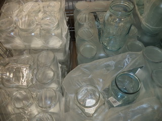 glass jars in the package