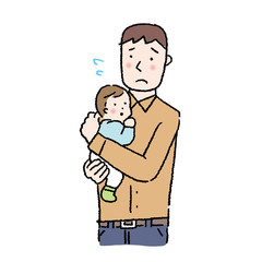 ビジネススーツの男性 人物 全身 イラスト Wall Mural Matsu